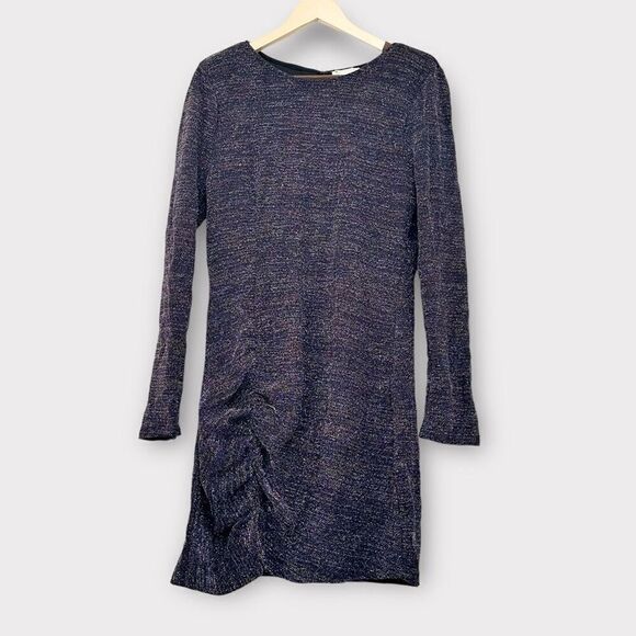 NWT Ramy Brook Grey‎ Metallic Glitter Bodycon Mini Dress Size XL - Picture 2 of 6